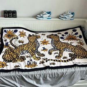 Brand new hermes beach towel bath towel leopards
